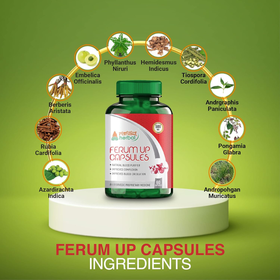 RISHIKUL HERBAL Ferum up Capsules